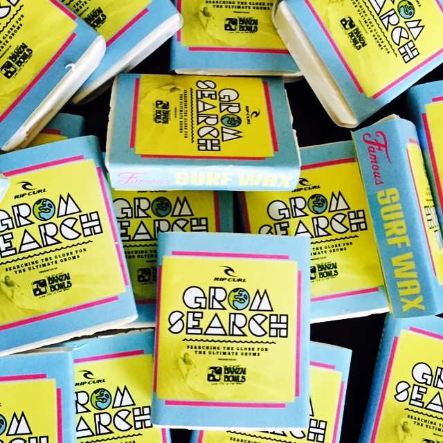 Custom wax for surf event Rip Curl Grom Search