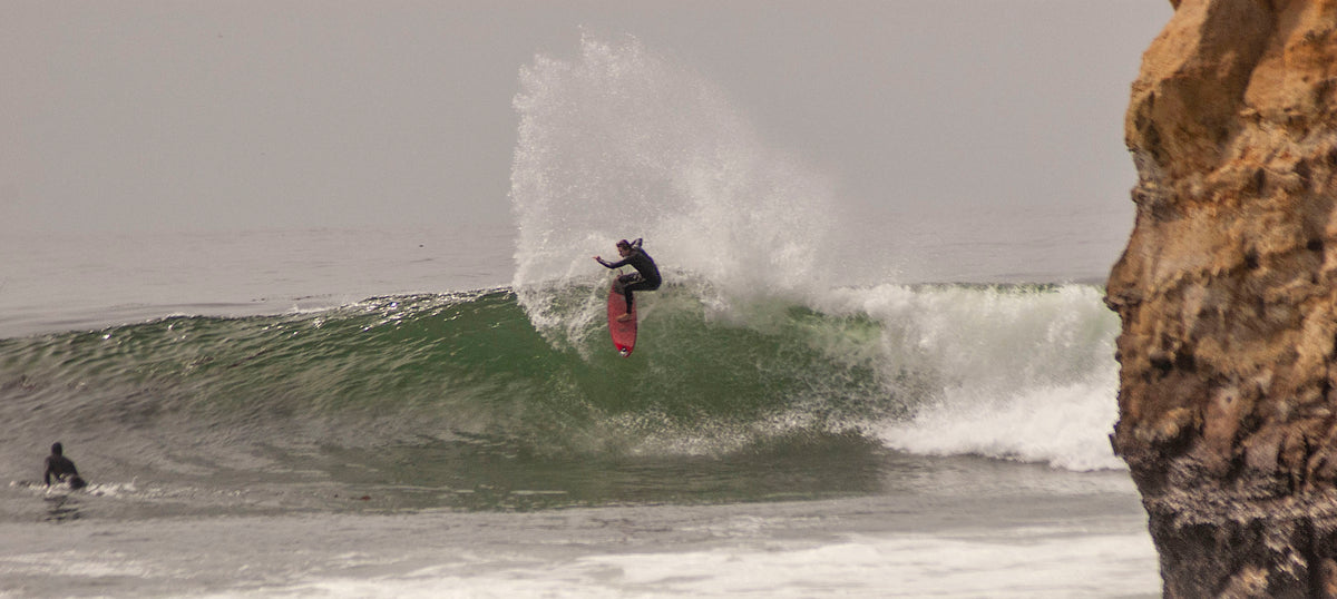 Shaun Burns surfing Santa Cruz
